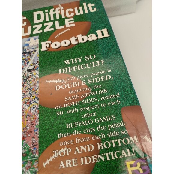 529 piece World's Most Difficult FOOTBALL edtion Jigasw Puzzle- complete!! - Picture 3 of 12